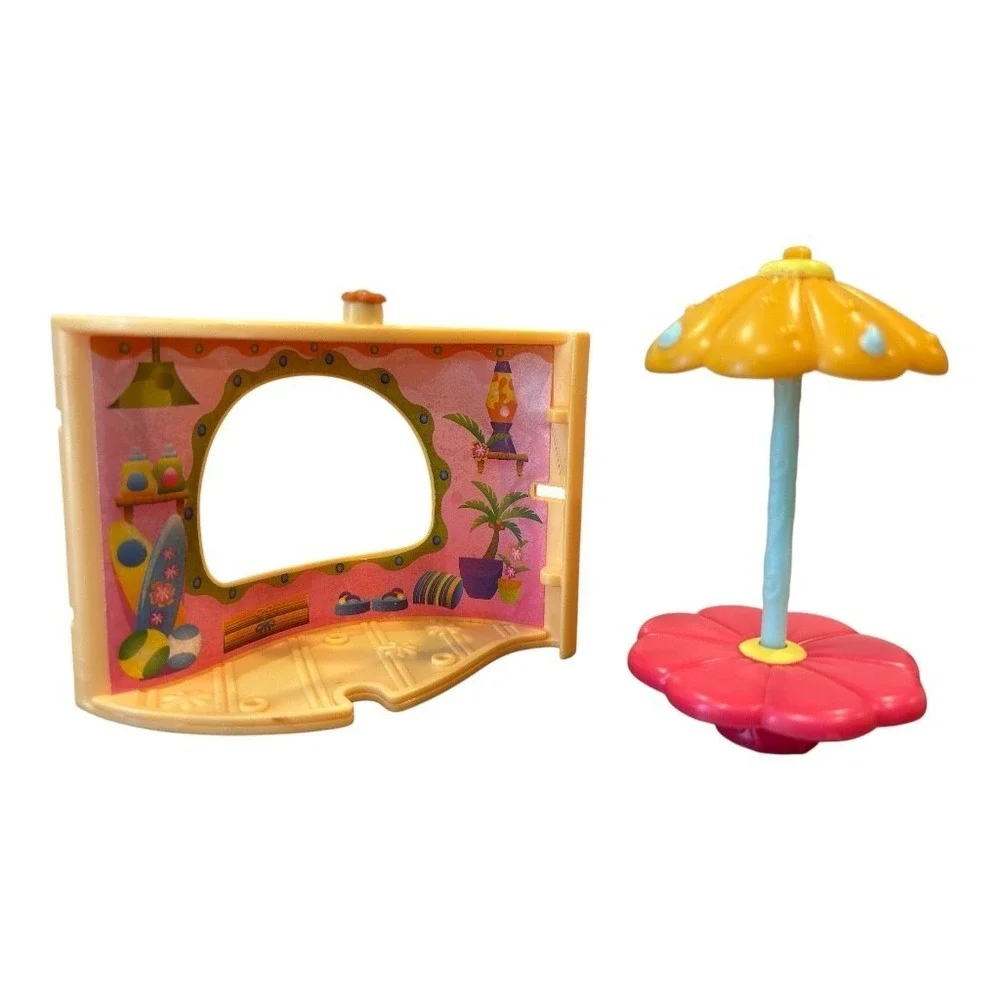 Littlest Pet Shop LPS Summer Beach Tiki Jungle Hut Surf‎ Shop Lot Pets & More